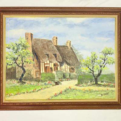 Painting Of Cottage By Barbra Olson (29”x23”)