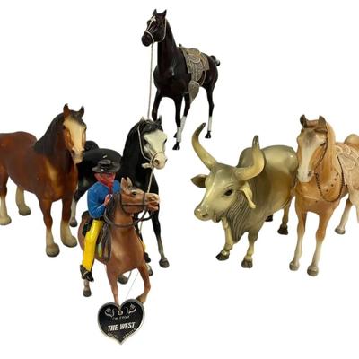 Cowboy + Horses Kids Toys