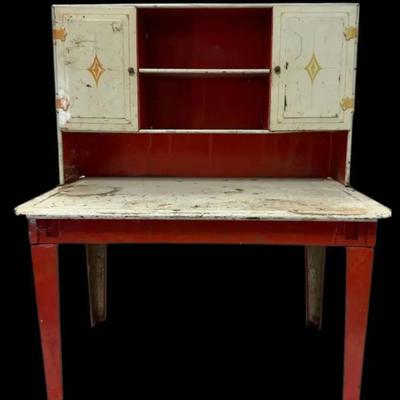 Toy Tin China Cabinet 