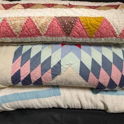 3 Machine Made Quilts 