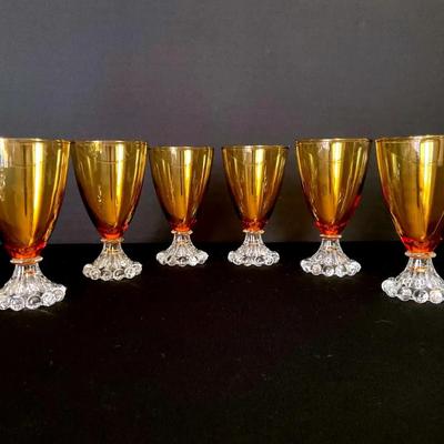 Anchor Hocking Amber Boopie Glasses