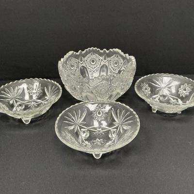 Vintage Glass Bowls 