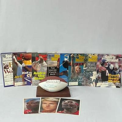 Sports Illustrated & Signed Football Lot