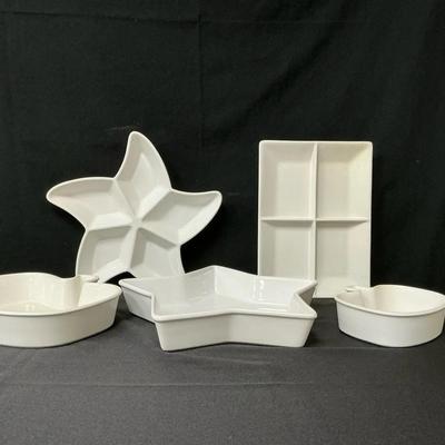 White Serving Pieces