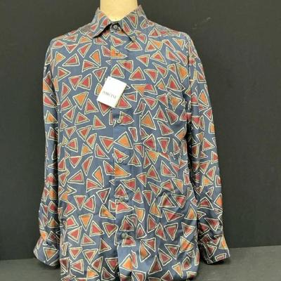 Porcini Men’s Large Silk Shirt