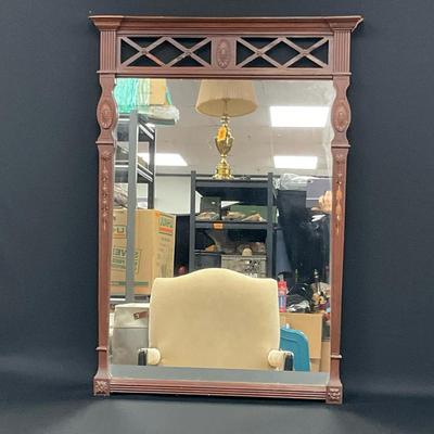 Decorative Crested Vintage Mirror 