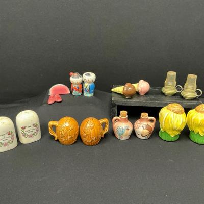 Various Vintage Salt And Pepper Shakers