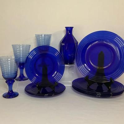 Vintage Cobalt Blue Glassware