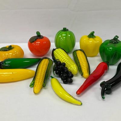 Glass Fruits And Veggies