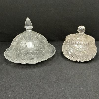 Vintage Candy And Butter Dish 