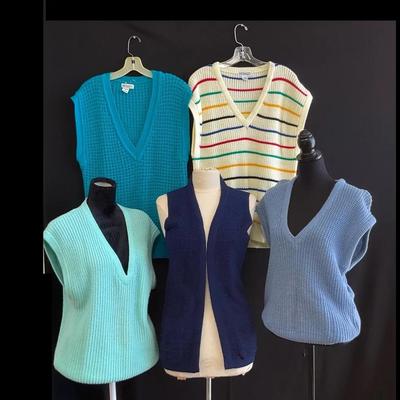 Various Knitted Sweater Vests And More