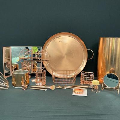 Copper-Colored Organizational Pieces