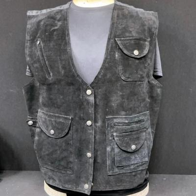 Black Suede Ivy Club Classic Women’s Vest 22W