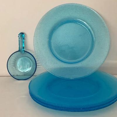 Aqua Blue Glassware