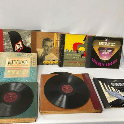 12” Inch Record Booklet Lot With Musical Composing Book Lot 
