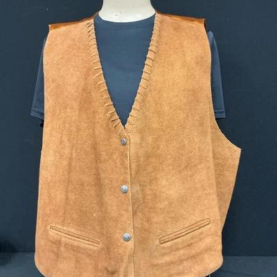 Men’s 3X A J Suede Vest