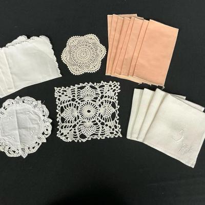 Various Napkins And Doily’s