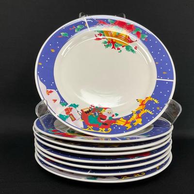 Vintage Housewares International Christmas Dinner Plates
