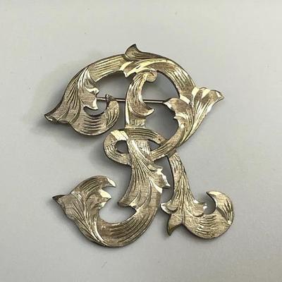 Mexico 925 Sterling Silver Floral Pin 