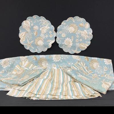 Natural Shells Oversized Bedding Quilt