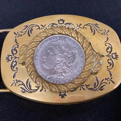Vintage Western-Style Brass Buckle
