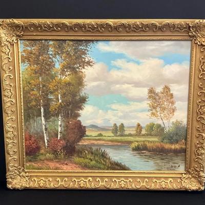 Original Landscape Painting Signed By “Dewitt”
