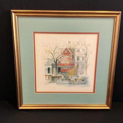 Print Titled “Overgaden Neden Vanderbilt” 1972