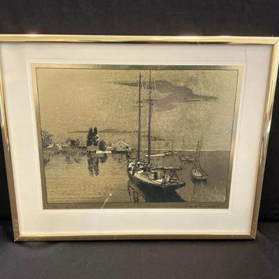 Quiet Waters Print By Lionel Barrymore 