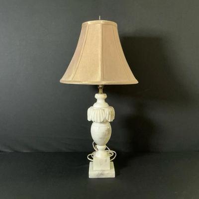 White Carved Lamp