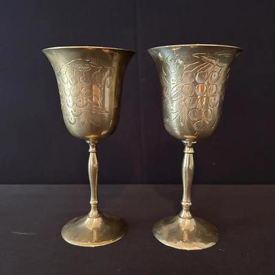 Brass Wine Goblets