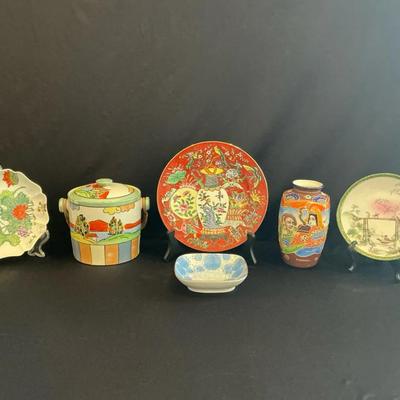 Asian Inspired Biscuit Barrel, Plates, And More