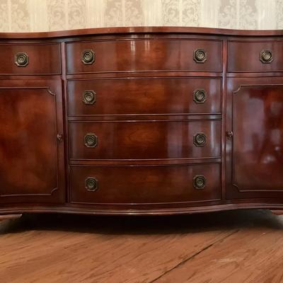 Morganton Mahogany China Buffet 