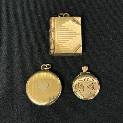12k GF & 14k Gold Vintage Lockets 
