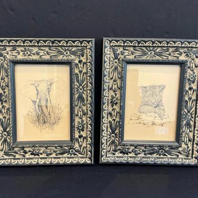 Animal Prints Elephant And Baby Tiger 