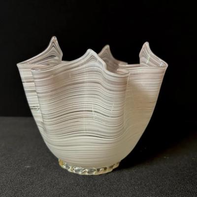 Murano Handkerchief Vase