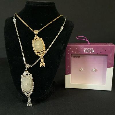 Antique Inspired Necklaces & Zirconia Earrings