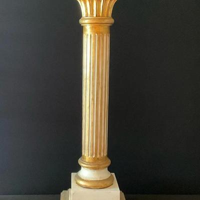 Painted Wooden Art or Plant Stand