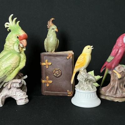 Collection Of Decorative Realistic Birds 