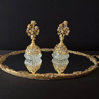 Vanity Tray & Perfume Bottles