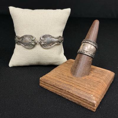Sterling Silver Bracelet And Ring
