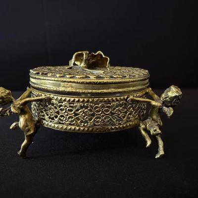 Globe Filigree Vanity Box