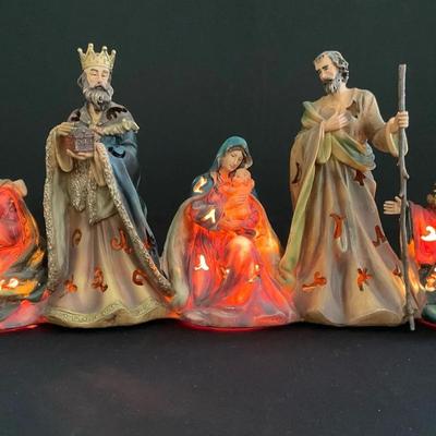 Lighted Nativity Set