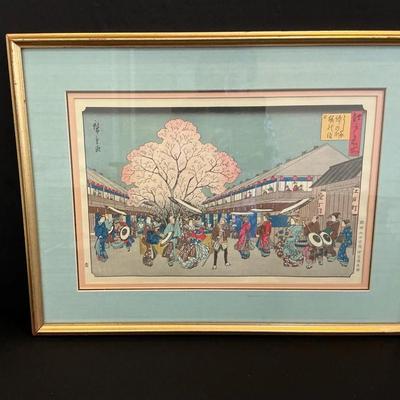 Woodblock Print From Series By Utagawa Hiroshige 
