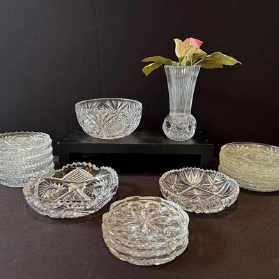 Cut Glass Coasters & More