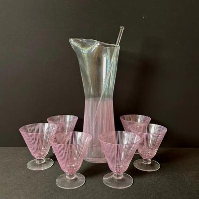 Cocktail Pitcher And Glasses
