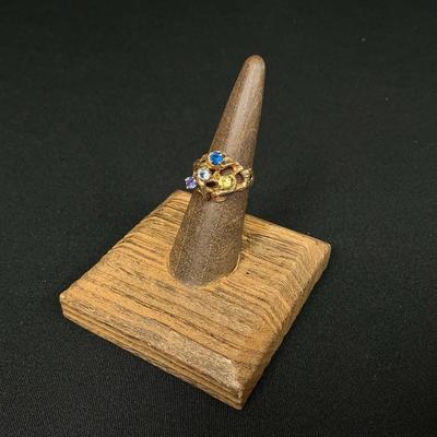 14K Gold Gemstone Ring 