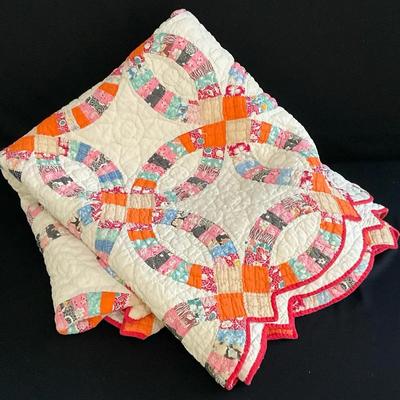 Double Wedding Ring Quilt