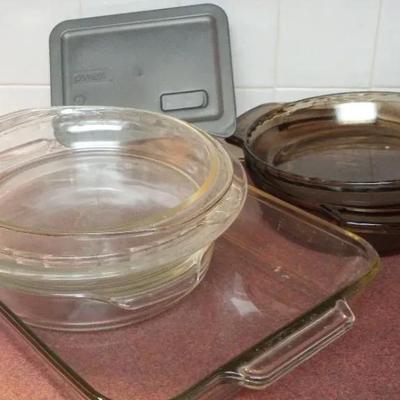 Anchor Ovenware, Pyrex, and Love N Ware Bakeware