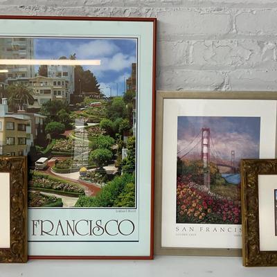 Four San Francisco Theme Prints 