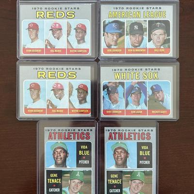 1970 Topps Baseball Cards. Hal McRae, Vida Blue Rookie Cards, and More